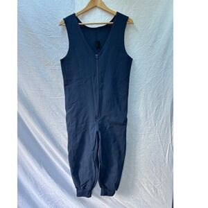 Vintage Odlo Of Norway Men's Cold Weather Base Layer Step In Zip-up Navy Medium